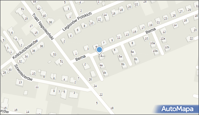 Rokietnica, Trakt Napoleoński, 28A, mapa Rokietnica