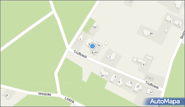 Rozgarty, Truflowa, 5, mapa Rozgarty