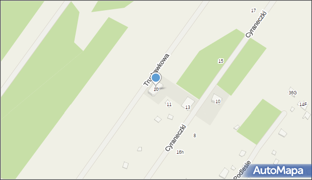 Ruda, Truskawkowa, 10, mapa Ruda