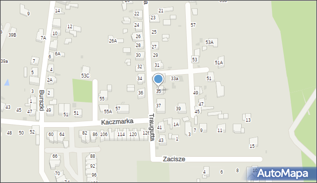 Ruda Śląska, Traugutta Romualda, gen., 35, mapa Rudy Śląskiej