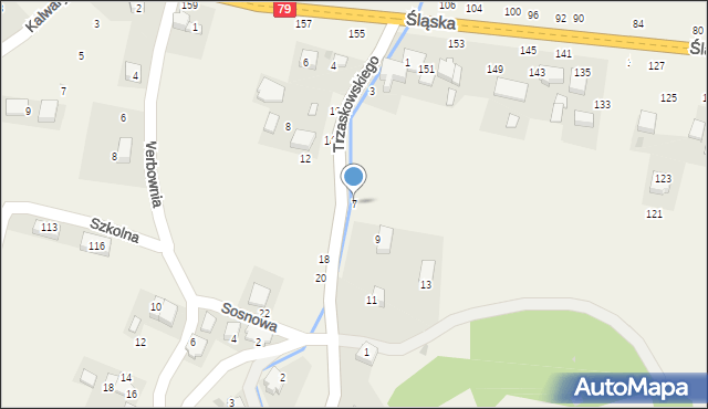 Rudawa, Trzaskowskiego Józefa, 7, mapa Rudawa