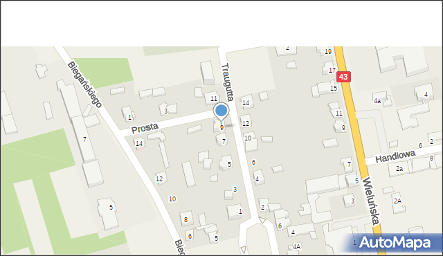 Rudniki, Traugutta Romualda, gen., 9, mapa Rudniki