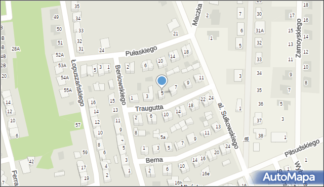 Rydzyna, Traugutta Romualda, gen., 5, mapa Rydzyna