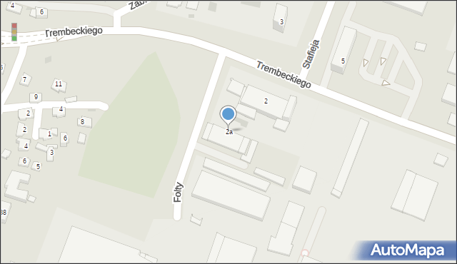 Rzeszów, Trembeckiego Stanisława, 2a, mapa Rzeszów