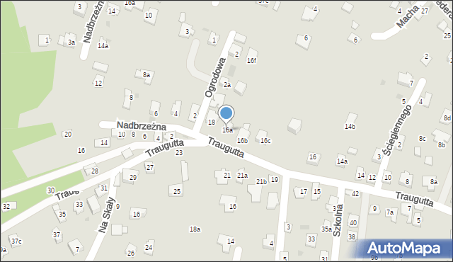 Rzeszów, Traugutta Romualda, gen., 16a, mapa Rzeszów