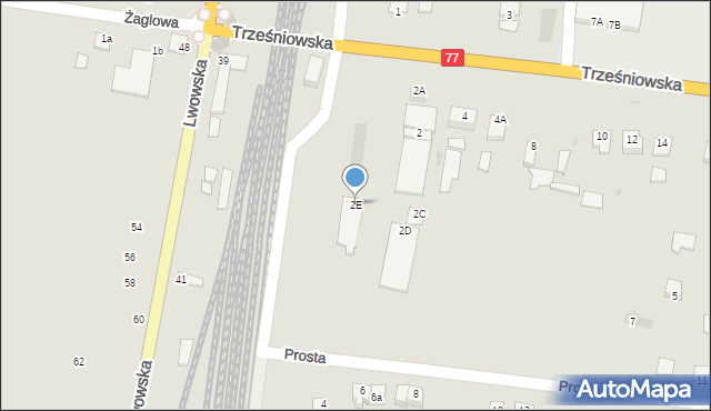 Sandomierz, Trześniowska, 2E, mapa Sandomierza