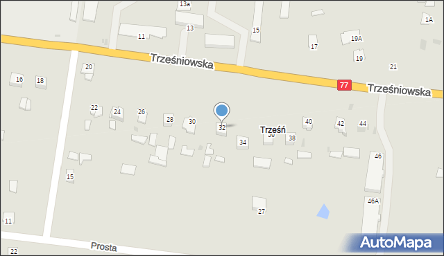 Sandomierz, Trześniowska, 32, mapa Sandomierza