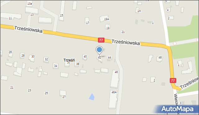 Sandomierz, Trześniowska, 42, mapa Sandomierza