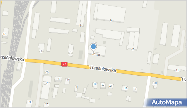 Sandomierz, Trześniowska, 7A, mapa Sandomierza