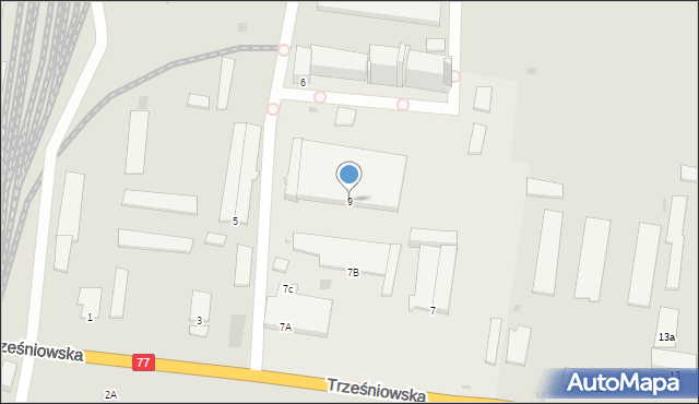 Sandomierz, Trześniowska, 9, mapa Sandomierza
