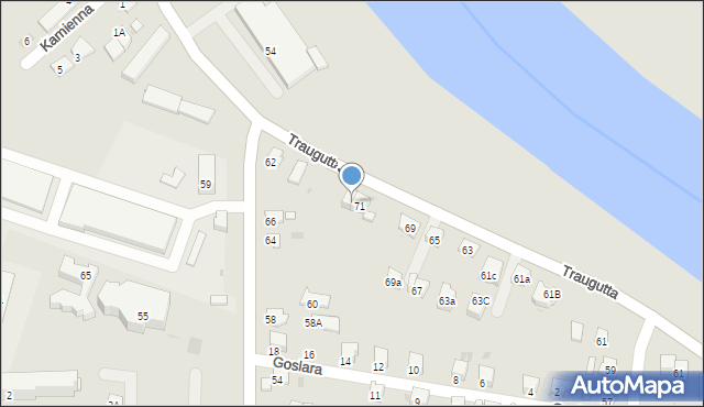 Sanok, Traugutta Romualda, gen., 73, mapa Sanok