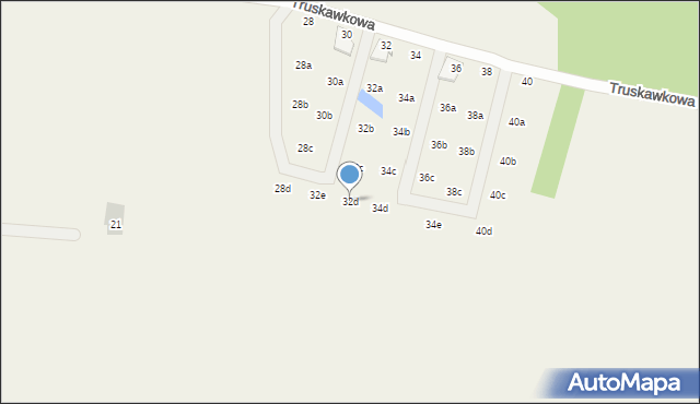 Sapowice, Truskawkowa, 32d, mapa Sapowice