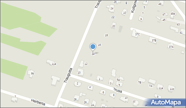 Serock, Traugutta Romualda, gen., 14, mapa Serock