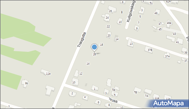 Serock, Traugutta Romualda, gen., 16, mapa Serock