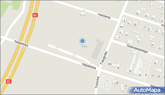 Serock, Traugutta Romualda, gen., 1a, mapa Serock