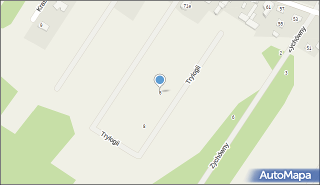 Sieraków, Trylogii, 6, mapa Sieraków