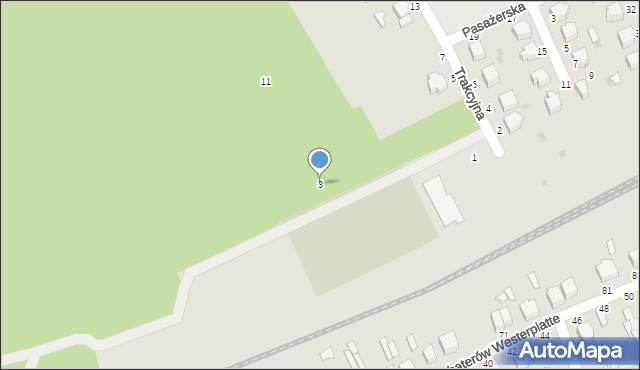 Skierniewice, Trakcyjna, 3, mapa Skierniewic