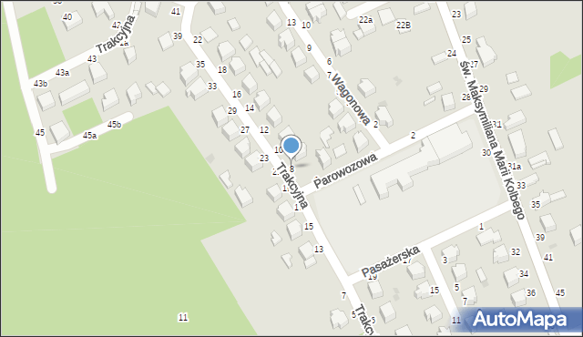 Skierniewice, Trakcyjna, 8, mapa Skierniewic