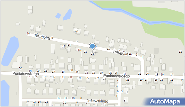 Skierniewice, Traugutta Romualda, gen., 18, mapa Skierniewic