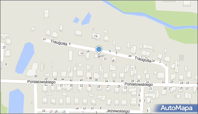 Skierniewice, Traugutta Romualda, gen., 1A, mapa Skierniewic