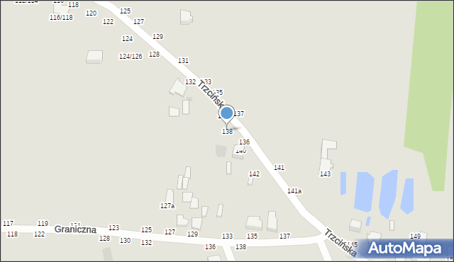 Skierniewice, Trzcińska, 138, mapa Skierniewic