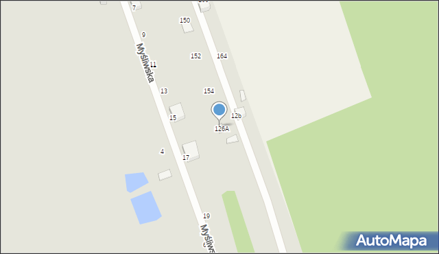 Skierniewice, Trzcińska, 156, mapa Skierniewic