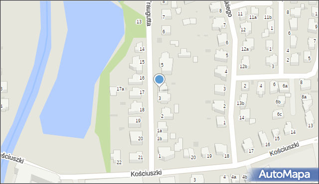 Słupsk, Traugutta Romualda, gen., 4, mapa Słupska