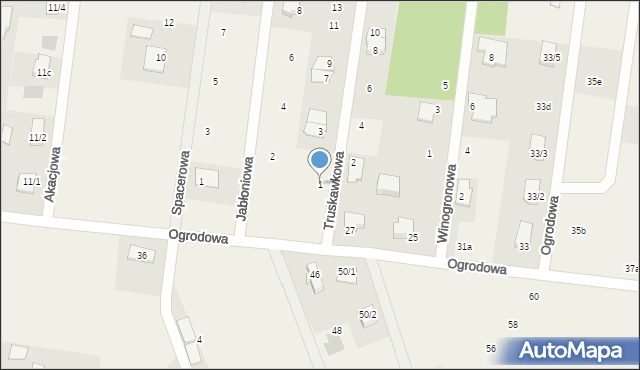 Sobolewo, Truskawkowa, 1, mapa Sobolewo