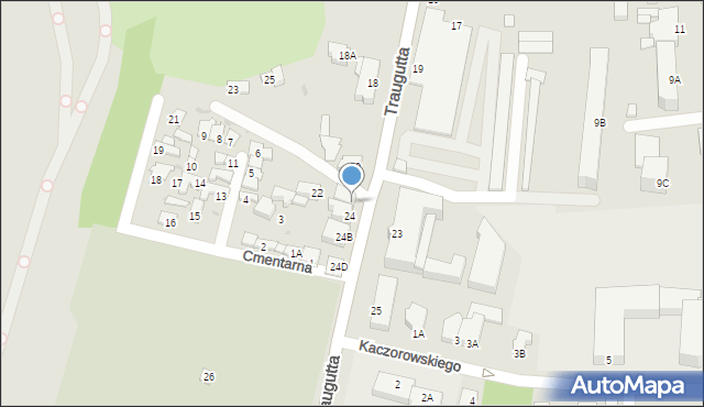 Sochaczew, Traugutta Romualda, gen., 24A, mapa Sochaczew