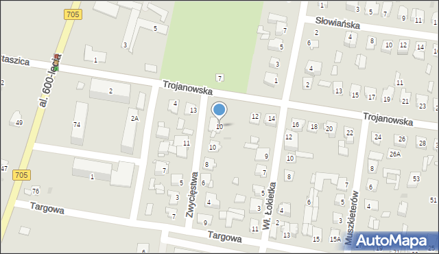 Sochaczew, Trojanowska, 10, mapa Sochaczew