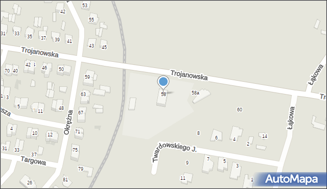 Sochaczew, Trojanowska, 58, mapa Sochaczew