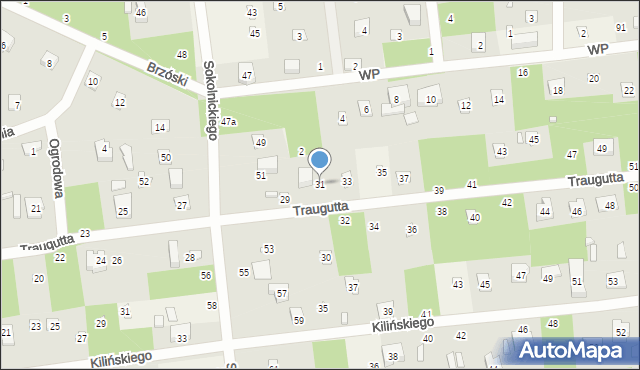 Sokolniki-Las, Traugutta Romualda, gen., 31, mapa Sokolniki-Las