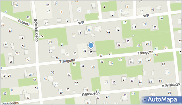 Sokolniki-Las, Traugutta Romualda, gen., 37, mapa Sokolniki-Las