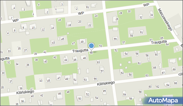 Sokolniki-Las, Traugutta Romualda, gen., 50, mapa Sokolniki-Las