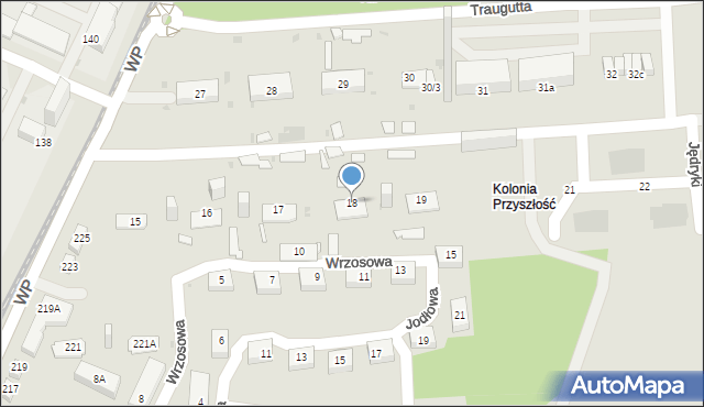 Sosnowiec, Traugutta Romualda, gen., 18, mapa Sosnowca