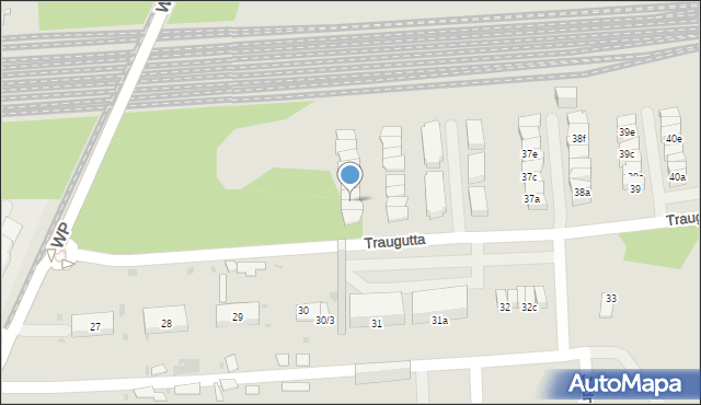Sosnowiec, Traugutta Romualda, gen., 35d, mapa Sosnowca