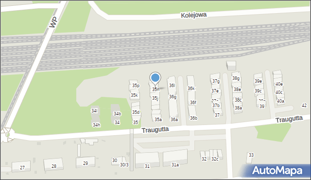 Sosnowiec, Traugutta Romualda, gen., 35n, mapa Sosnowca