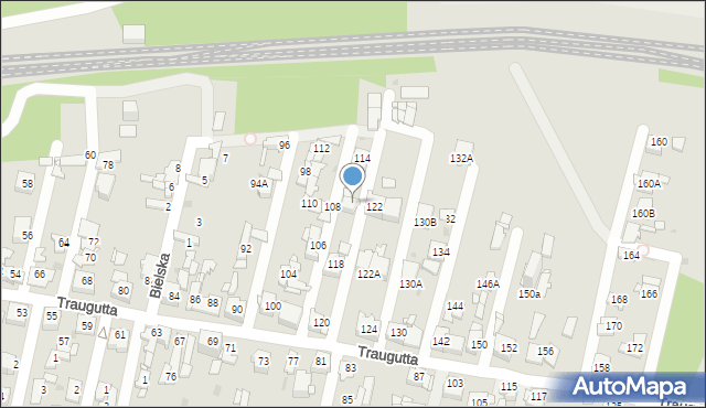 Sosnowiec, Traugutta Romualda, gen., 116, mapa Sosnowca