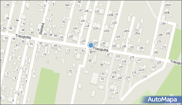 Sosnowiec, Traugutta Romualda, gen., 83, mapa Sosnowca