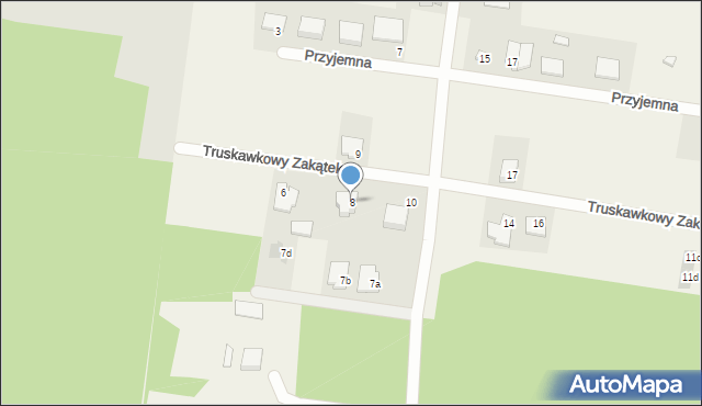 Sowlany, Truskawkowy Zakątek, 8, mapa Sowlany