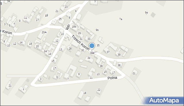 Sromowce Wyżne, Trzech Koron, 34a, mapa Sromowce Wyżne