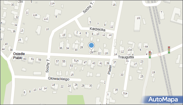 Stalowa Wola, Traugutta Romualda, gen., 24, mapa Stalowa Wola