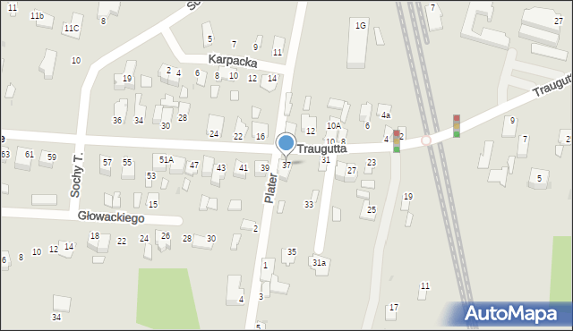 Stalowa Wola, Traugutta Romualda, gen., 37, mapa Stalowa Wola