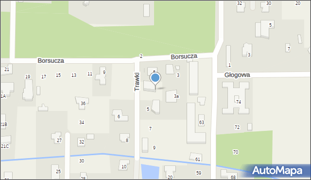 Stara Wieś, Trawki, 3, mapa Stara Wieś