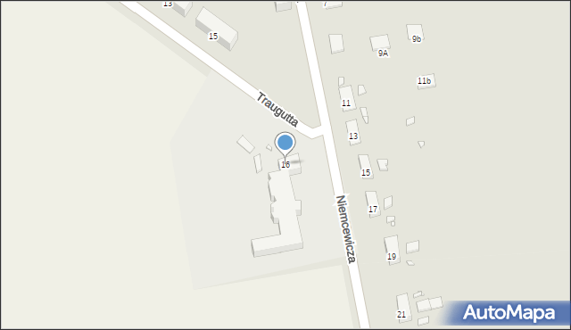 Stargard, Traugutta Romualda, gen., 16, mapa Stargard