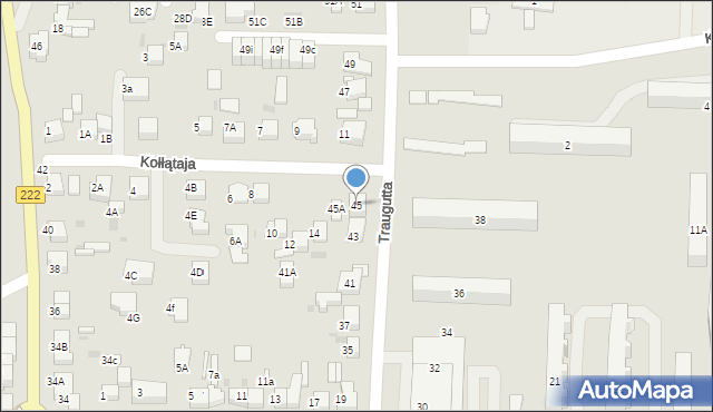 Starogard Gdański, Traugutta Romualda, gen., 45, mapa Starogard Gdański