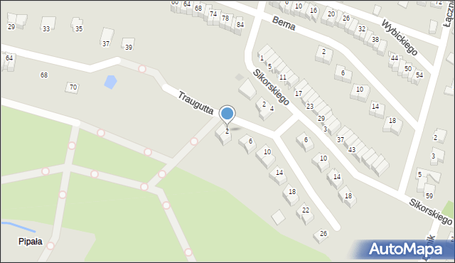 Staszów, Traugutta Romualda, gen., 2, mapa Staszów