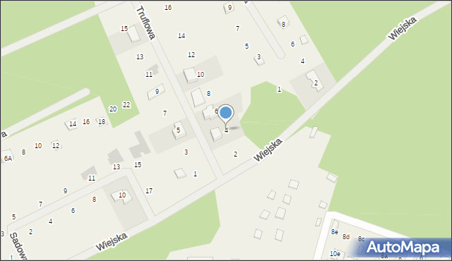 Stęszewko, Truflowa, 4, mapa Stęszewko