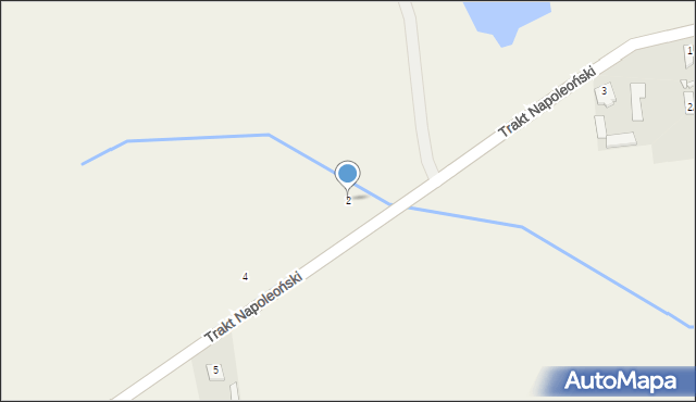 Sulejów, Trakt Napoleoński, 2, mapa Sulejów