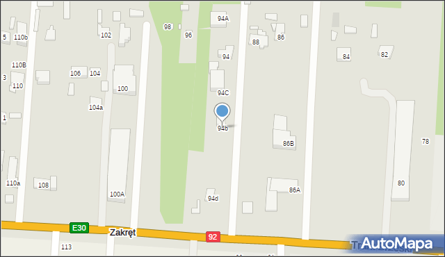 Sulejówek, Trakt Brzeski, 94b, mapa Sulejówek